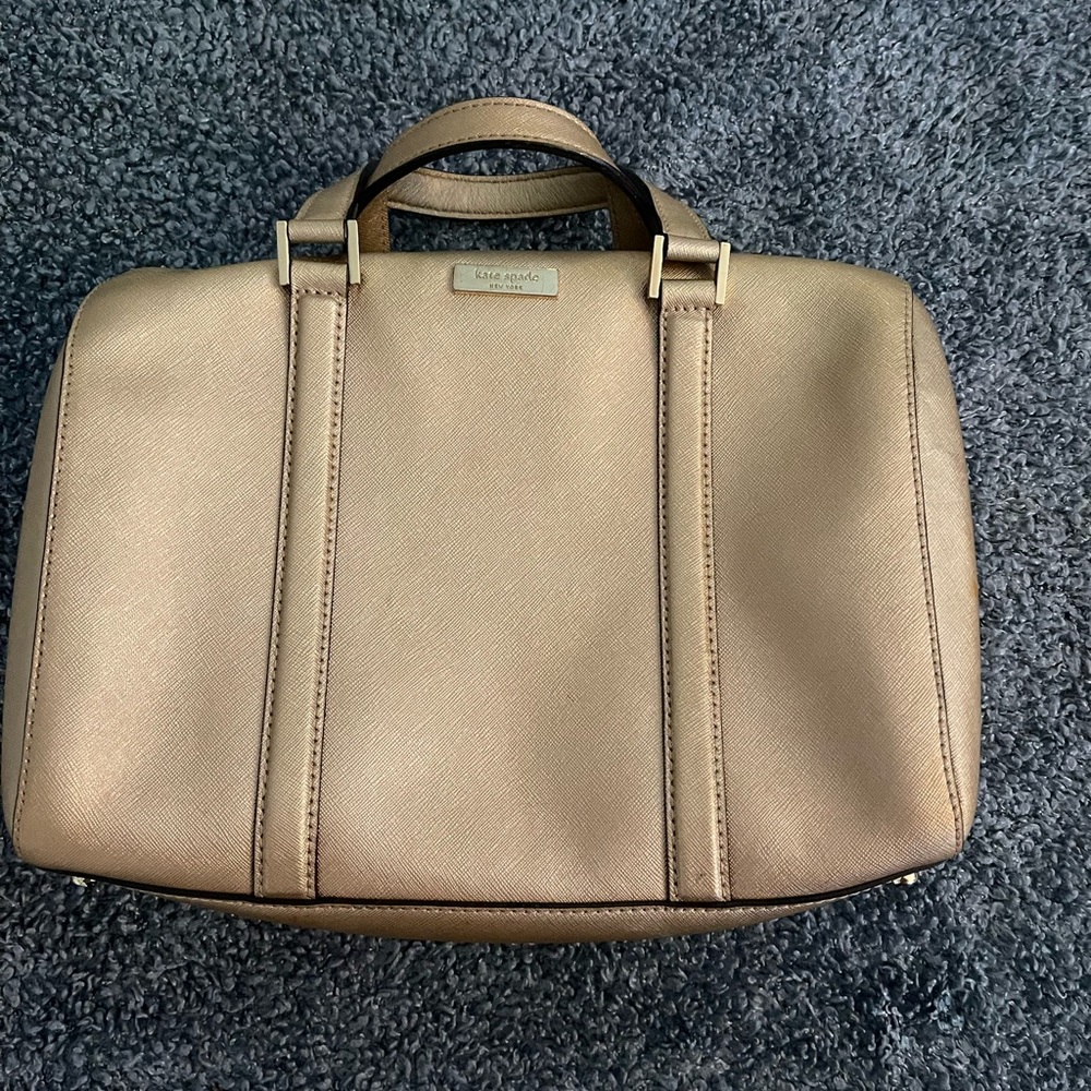 Metallic leather Kate Spade handbag - Picture 1 of 9